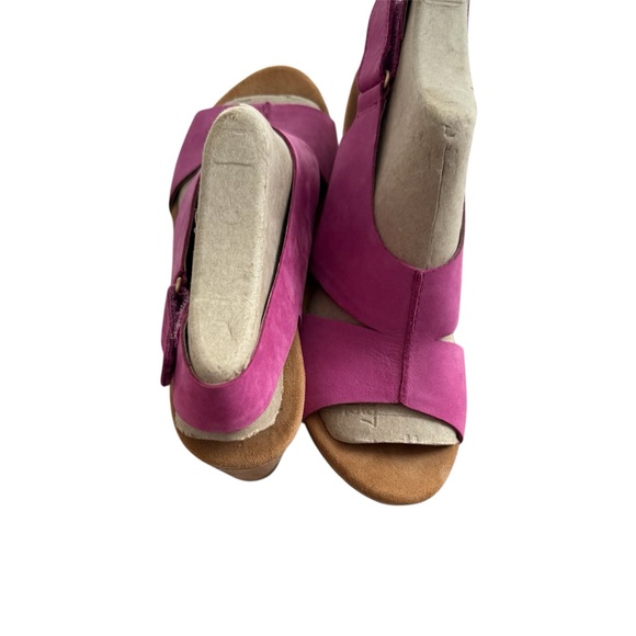 NWT Clarks Maritsa Lara Size 12 Pink Wedge Sandals - Picture 2 of 4